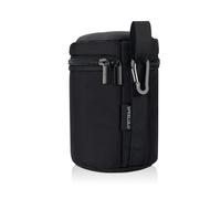 SPEELULU Sac d'objectif, sac d'objectif, étui étanche pour objectif d'appareil photo, étui de protection pour objectif DSLR, flash, moniteur, accessoires d'appareil photo, Noir , M (9 X 13 CM