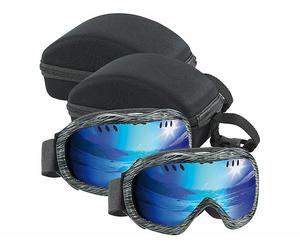 Speeron 2 masques de ski avec 2 étuis de transport rigides