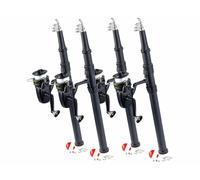 Speeron 4 cannes à pêche téléscopiques 150 cm