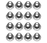 Speesy 16 Potentiomètres Bouton en métal avec plaque 0-9 pour bouton avec arbre de 6 mm