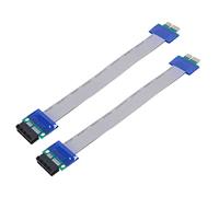 Speesy 2 x Carte PCI-Express PCI-E 1 x Carte de Remontée Flex Extender Cable Extension pour PC