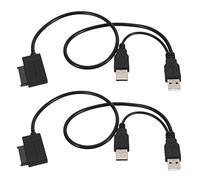 Speesy 2 x SATA Slim USB 2.0 A 7 + 6 alimentation externe pour ordinateur portable SATA adaptateur convertisseur fenêtre
