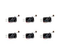 Speesy 6X Mini Interrupteur de Fin de Course Levier à Rouleaux Zipper SPDT Snap Action LOT - Rouge Et Noir