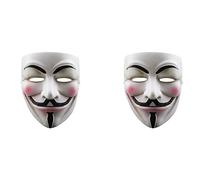 Speesy Anonymous Guy Fawkes Lot de 2 masques en résine pour cosplay