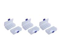 Speesy Boîte pour composants électroniques avec résistances en plastique portables de 6 pièces à 10 fentes