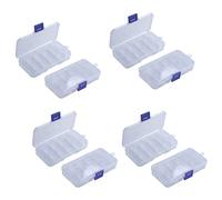 Speesy Boîte pour composants électroniques avec résistances en plastique portables de 8 pièces à 10 fentes