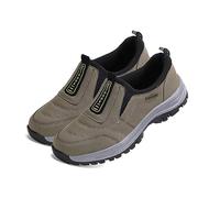 sPeesy Chaussures orthopédiques légères pour homme - Chaussures de randonnée imperméables extra larges - En toile - Imperméables - Pour la marche, l'hallux valgus, marron, 42 EU