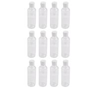 Speesy Lot de 12 flacons à rabat en plastique transparent de 100 ml