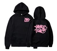 sPeesy Minus-Two Hommes Femmes Sweats à capuche imprimés Y2K Baggy Hip Hop Vintage Sweatshirt 2023 Extérieur Décontracté Manches Longues Graphique Cordon Pull Unisexe Streetwear (Couleur : Noir-03