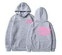 sPeesy Minus-Two Y2K Sweat à capuche imprimé pour homme et femme Style baggy Hip Hop Vintage 2023 Outdoor Casual Manches longues Graphique Cordon de serrage Pull Unisexe Streetwear, Gray-03, L