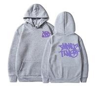 sPeesy Minus-Two Y2K Sweat à capuche imprimé pour homme et femme Style baggy Hip Hop Vintage 2023 Outdoor Casual Manches longues Graphique Cordon de serrage Pull Unisexe Streetwear, Gray-02., M