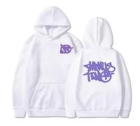 sPeesy Minus-Two Y2K Sweat à capuche imprimé pour homme et femme Style baggy Hip Hop Vintage 2023 Outdoor Casual Manches longues Graphique Cordon de serrage Pull Unisexe Streetwear, Blanc (02), XXL