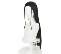 sPeesy Perruque de cosplay anime Nico Robin Cosplay Perruques 70 cm Femmes Longue Droite Noir Mignon Fille Cheveux Synthétiques Halloween Fête Accessoires Perruques