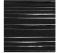 SPeesy Pierre Soulages Affiches et Estampes Lignes Noires Peinture sur Toile Pierre Soulages Wall Art Photos pour Décoration Intérieure 60x60cm Sans Cadre