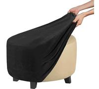 SPeesy Rangement Housse de Pouf Rond/Carré Extensible Ottomane Housse pour Diamètre 50cm Jacquard Housse de Protection pour Repose-Pieds Housse de Pouf Tabouret,1/2pcs (Color : 21, Size : 1piece)