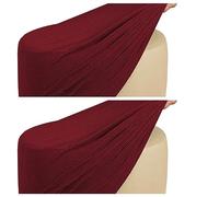 SPeesy Rangement Housse de Pouf Rond/Carré Extensible Ottomane Housse pour Diamètre 50cm Jacquard Housse de Protection pour Repose-Pieds Housse de Pouf Tabouret,1/2pcs (Color : #15, Size : 2piece)