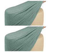 Rangement Housse de Pouf Rond/Carré Extensible Ottomane Housse pour Diamètre 50cm Jacquard Housse de Protection pour Repose-Pieds Housse de Pouf Tabouret,1/2pcs (Color : #16, Size : 2piece)