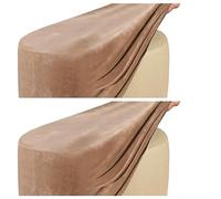 SPeesy Rangement Housse de Pouf Rond/Carré Extensible Ottomane Housse pour Diamètre 50cm Jacquard Housse de Protection pour Repose-Pieds Housse de Pouf Tabouret,1/2pcs (Color : 20, Size : 2piece)