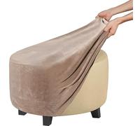 SPeesy Rangement Housse de Pouf Rond/Carré Extensible Ottomane Housse pour Diamètre 50cm Jacquard Housse de Protection pour Repose-Pieds Housse de Pouf Tabouret,1/2pcs (Color : 26, Size : 1piece)
