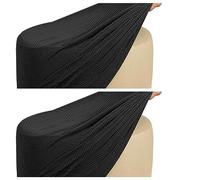 SPeesy Rangement Housse de Pouf Rond/Carré Extensible Ottomane Housse pour Diamètre 50cm Jacquard Housse de Protection pour Repose-Pieds Housse de Pouf Tabouret,1/2pcs (Color : #5, Size : 2piece)