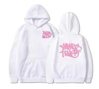 sPeesy Y2K Pull à capuche pour femme Minus Two Hoodie Hip Hop Streetwear Urban Pullover Unisexe Casual Veste, Blanc (03), L