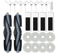 SpeHiate Accessoires pour Ecovacs Deebot T20e Omni Aspirateur Robot, Pièces de Rechange pour Ecovacs T20 Omni avec 2 Brosse Principale, 4 Filtres, 8 Serpillières, 8 Brosses Latérales