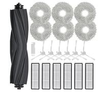 SpeHiate Kit d'accessoires pour Dreame L10s Ultra/ L10s Pro/ L10 Prime/ L10s Pro Gen 2, Pièces de Rechange pour Xiaomi X20+/ X10+, 1 Brosse Principale, 6 Serpillere, 6 Filtres, 6 Brosse Latérale