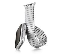 Speidel Bracelet d'extension Twist-O-Flex en acier inoxydable argenté compatible avec les montres Apple 42/44 séries 1, 2, 3, 4, 5 et 6 pouces taille 17