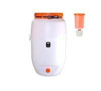 Speidel Fût de fermentation rond de 120 l avec bouchon de fermentation, qualité alimentaire, résistant à l'alcool, blanc, fût à boissons