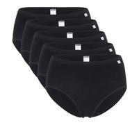 Speidel Sous-vêtements lot de 5 slips à haute taille pour femme couleurs: blanc ou noir tailles 40 - 50 size 46 noir