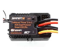 Spektrum SMART Firma 2 en 1-40A BR Smart ESC/Dual Protocol RX, SPMXSER1040