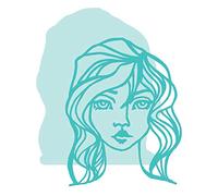 Spellbinder Jane Davenport Tousled Matrice de découpe Bleu sarcelle 8,8 x 11,2 cm 8,8 x 11,3 cm