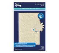 Spellbinders 3D Embossing Folder By Simon Hurley-Playful Poinsettia, Simon's Snow Globes