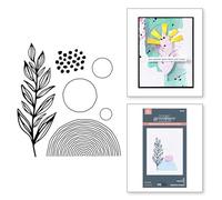 Spellbinders Assiettes florissantes BetterPress de la collection Modern Botanicals par Dina Wakley