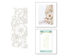 Spellbinders Becca Feeken Sweet Blooms Border Ensemble d'assiettes en métal