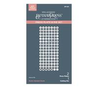 Spellbinders Bestie Plaque de presse et matrice de découpe pour perles de l'alphabet de la collection Beads of Friendship