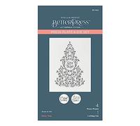 Spellbinders BetterPress Letterpress System Press Plate &Die-Holly Tree