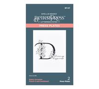 Spellbinders BetterPress Letterpress System Press Plates-Floral D