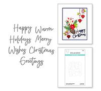 Spellbinders Create a Christmas Sentiment Tis the Season Collection Matrice de découpe en métal