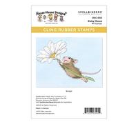 Spellbinders Daisy House-Mouse Designs Tampon en Caoutchouc Motif Marguerite, Rouge, Un