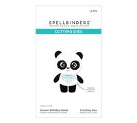 Spellbinders Dancin Panda Matrice de découpe gravée de The Monster Birthday Collection, métal, ONE