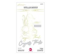 Spellbinders Floral Ensemble Plaque et Matrice de découpe en Aluminium Chaud Hippocampe de la Collection Seahorse Kisses par Dawn Woleslagle, métal, Un