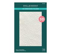 Spellbinders Dossier de gaufrage 3D 14 x 21,6 cm - Flocons de neige, ONE
