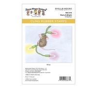 Spellbinders Ensemble de tampons en caoutchouc Merry & Bright de la collection de vacances House-Mouse