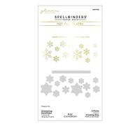 Spellbinders Glimmer Hot Foil Plate & Die By Bibi Cameron-Snowflakes - Glimmering Snowflakes