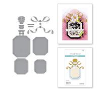 Spellbinders Gorgeous You Matrice de découpe gravée en forme de bouteille de parfum de la collection Gorgeous You