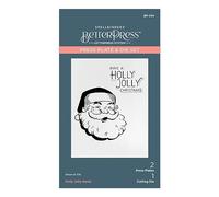 Spellbinders Holly Jolly Santa Presse Plate & Die Set de la collection de Noël More BetterPress