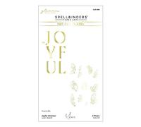 Spellbinders Joyeux Ensemble de plaques et Matrices de découpe en Aluminium Chaud, métal