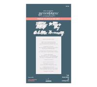 Spellbinders Let's Celebrate Sentiments Plaque de presse en métal