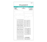 Spellbinders Lot de tampons transparents et matrices de découpe Flocons de neige Bibi par Bibi Cameron